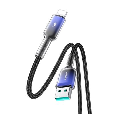 3. Joyroom S-A42 Crystal-Clear Serie 3A USB-A – Lightning Kabel 1,2 m – Schwarz