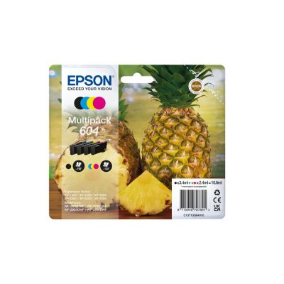4. Epson 604 Tintenpatronen 10,6 ml CMYK (für WorkForce WF2910/2930/2935/2950)