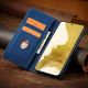 11. Magnet Fancy Case für Samsung Galaxy S23 Ultra Cover mit Flip Wallet Stand Blau