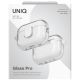 6. Uniq Glase Pro Schutzhülle für AirPods Pro 3 mit Schlossfunktion – Transparent
