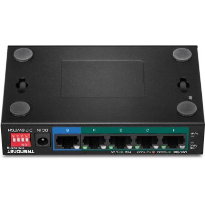 5. TRENDnet Switch 5-Port Gigabit PoE+ 60W Metall