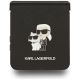 5. Karl Lagerfeld Saffiano Karl&Choupette Pin Case für Samsung Galaxy Z Flip 7 - Schwarz