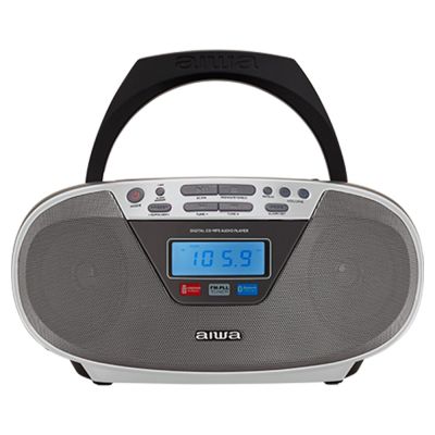 AIWA Boombox BBTU-400SL CD/FM RDS/USB/BT silber