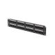 8. LANBERG Patchpanel, 48 Ports, 2 HE, Cat.6, Schwarz, PPU6-2048-B