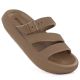 Sportliche Damen-Flip-Flops mit dicker Sohle für den Pool, braun, Big Star TT274A041