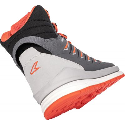 3. Lowa Axos GTX Mid Gore-Tex Graphit/Flame wasserdichte Herren Trekkingschuhe (310844 7952)