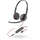 9. Poly Blackwire 3225 Stereo USB-C Headset + 3,5-mm-Klinkenstecker + USB-C/A-Adapter (Großpackung)