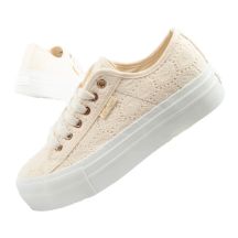 Lee Cooper Damen-Schnürsneakers beige Plateau