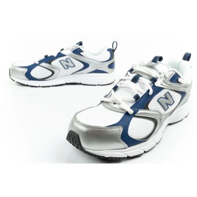 8. New Balance 408 Herren-Sportschuhe, Sneaker, modisch und bequem, weiß/silber