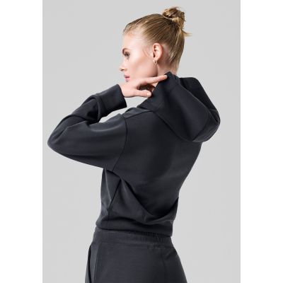 3. CASALL Peachy V-Ausschnitt Hoodie Schwarz