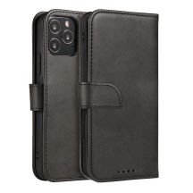 Magnet Case Elegante Hülle mit Überschlag und Standfunktion für Motorola Moto E32 schwarz