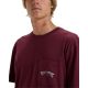 3. Billabong Stacked Arch Tee EBYZT00175-RSN0 Burgunderrot L