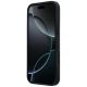 5. Mercedes Lederhülle mit gekreuzten Linien und MagSafe-Design für iPhone 17 Pro Max – Schwarz