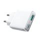 6. Joyroom JR-TCF14 20W USB-A USB-C Wandladegerät superdünn – Weiß