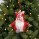 10. Dekorativer Weihnachtsmann mit Geschenktüte, 15 cm, rot