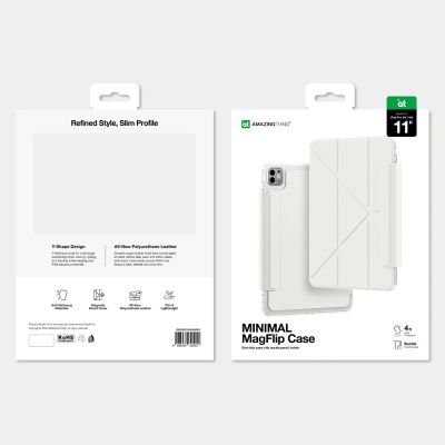 7. AmazingThing Minimalistische Mag-Hülle für iPad Pro M5 11" - Weiß
