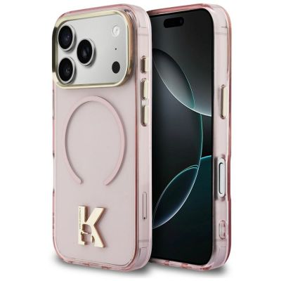 Karl Lagerfeld IML K Head Hülle für iPhone 18 Pro Max / 17 Pro Max – Pink