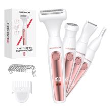 MAXGROOM ZC-T18 Multifunktions-Damentrimmer mit austauschbaren Aufsätzen – weiß und rosa