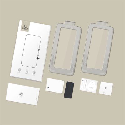 8. Tech-Protect Quick Set+ 2er-Pack Panzerglas für iPhone 17 - Schwarz