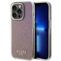 Guess GUHCP15XHDECMP iPhone 15 Pro Max 6,7" rosa/rosa Hardcase IML Faceted Mirror Disco Iridescent