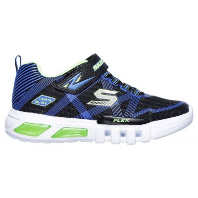 Skechers FLEX-GLOW Marineblaue Kinder-Sportschuhe (90542L-BBLM)