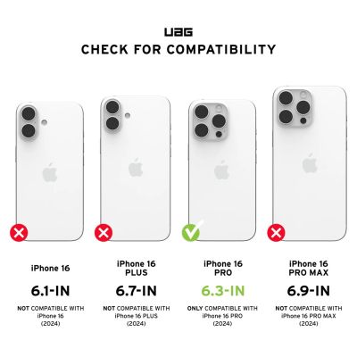 3. UAG Pathfinder Magsafe - Schutzhülle für iPhone 16 Pro, kompatibel mit MagSafe (oliv) [mto]
