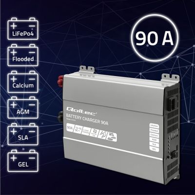 2. Monolith-Ladegerät für LiFePO4-, AGM-, GEL- und SLA-Batterien, 90 A, 12 V, Schnellladung