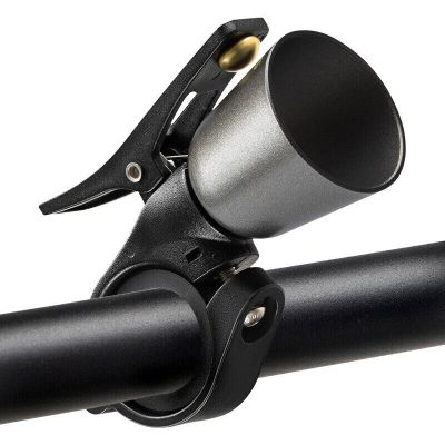 Rockbros Fahrradklingel aus Aluminium, silber und schwarz