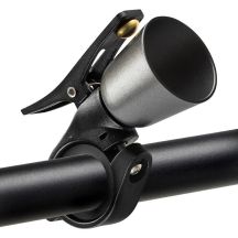 Rockbros Fahrradklingel aus Aluminium, silber und schwarz