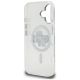 7. Karl Lagerfeld IML Glitter Karl & Choupette Sketch Logo MagSafe Hülle für iPhone 16 - Transparent