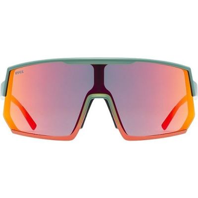 2. Uvex sportstyle 235 Multisportbrille Unisex Halbrand Grün, Rot