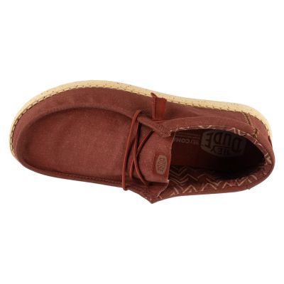 3. Hey Dude Wally Stretch-Leinwand 40700-7BH Rot 41