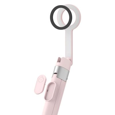 6. Tech-Protect L10S Bluetooth-Selfie-Stick – Rosa-Grau