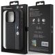 8. BMW Perforated Tricolor Line Hülle für iPhone 15 Pro – Schwarz