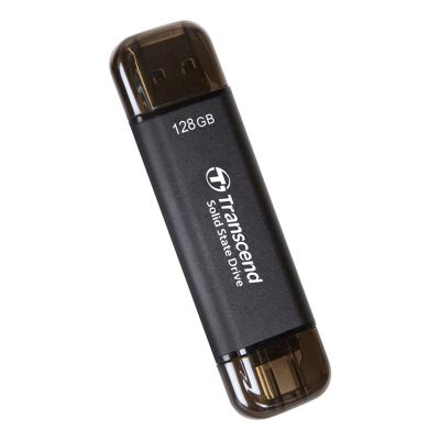 3. Transcend ESD310C Thunderbolt-Technologie, 128 GB, USB Typ-A / USB Typ-C, USB 3.2 Gen 2x2, Schwarz