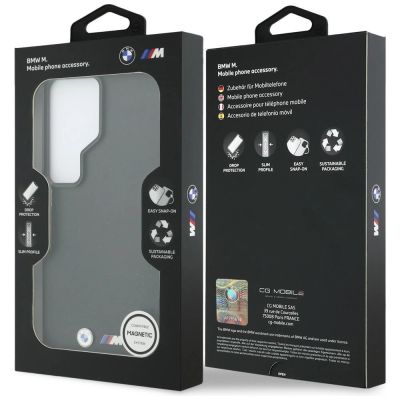 8. BMW M Metal Logo MagSafe Hülle für Samsung Galaxy S26 Ultra - Schwarz