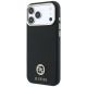 2. Guess MagSafe Hülle mit genarbtem, rundem Strass-Logo für iPhone 18 Pro / 17 Pro – Schwarz