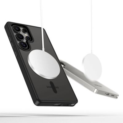 2. Tech-Protect MagMat MagSafe Hülle für Samsung Galaxy S25 Ultra - Klares Schwarz