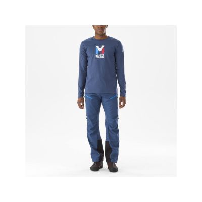 4. MILLET M Chamonix Tri Ts Ls T-Shirt marineblau