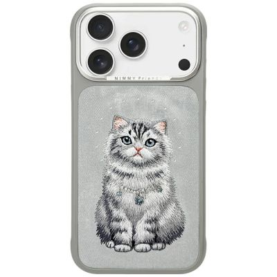 Nimmy Lucky Fashion Cat MagSafe Hülle für iPhone 17 Pro - Grau