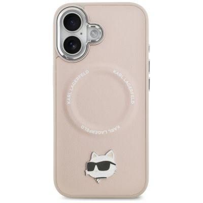 3. Karl Lagerfeld Choupette Pin MagSafe Hülle für iPhone 17 - Pink