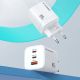 9. Wozinsky CGWCW 65W GaN Wandladegerät USB-A / 2 x USB-C - Weiß