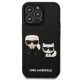 3. Karl Lagerfeld KLHCP13L3DRKCK iPhone 13 Pro / 13 6.1" schwarz/schwarz Hardcase Karl&Choupette Ikonik 3D