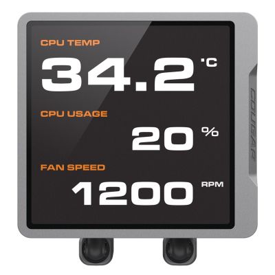 2. COUGAR CGR-PSDVPRGB-B-360 All-in-One-Flüssigkeitskühler für Prozessoren, 12 cm, Schwarz