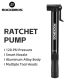 11. Rockbros 42320010001 Fahrradpumpe Handbuch + Schraubendreher – Schwarz