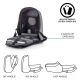6. XD DESIGN DIEBSTAHLSICHERER RUCKSACK BOBBY HERO XL GRAU P/N: P705.712