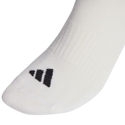 7. Adidas 3-Streifen gepolsterte Sportsocken, 3 Paar, weiß und schwarz, JZ0532