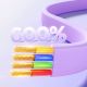 7. Joyroom Colourful Series S-A40-Kabel, einziehbares 3-in-1-USB-A - USB-C / Lightning / Micro-USB 1 m - Lila