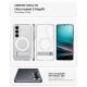 7. Spigen Ultra Hybrid S Mag MagSafe Hülle für Samsung Galaxy S26 – Transparent und Weiß