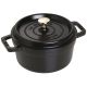 Runder gusseiserner Topf Staub – Schwarz, 2,2 l